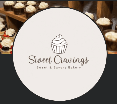Sweet Cravings logo – Dessert and bakery brand partnered with AHEAD Catering in Bossier City, Louisiana.