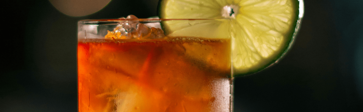 Sweet iced tea and lemon wedges served by AHEAD Catering at a Louisiana outdoor event.